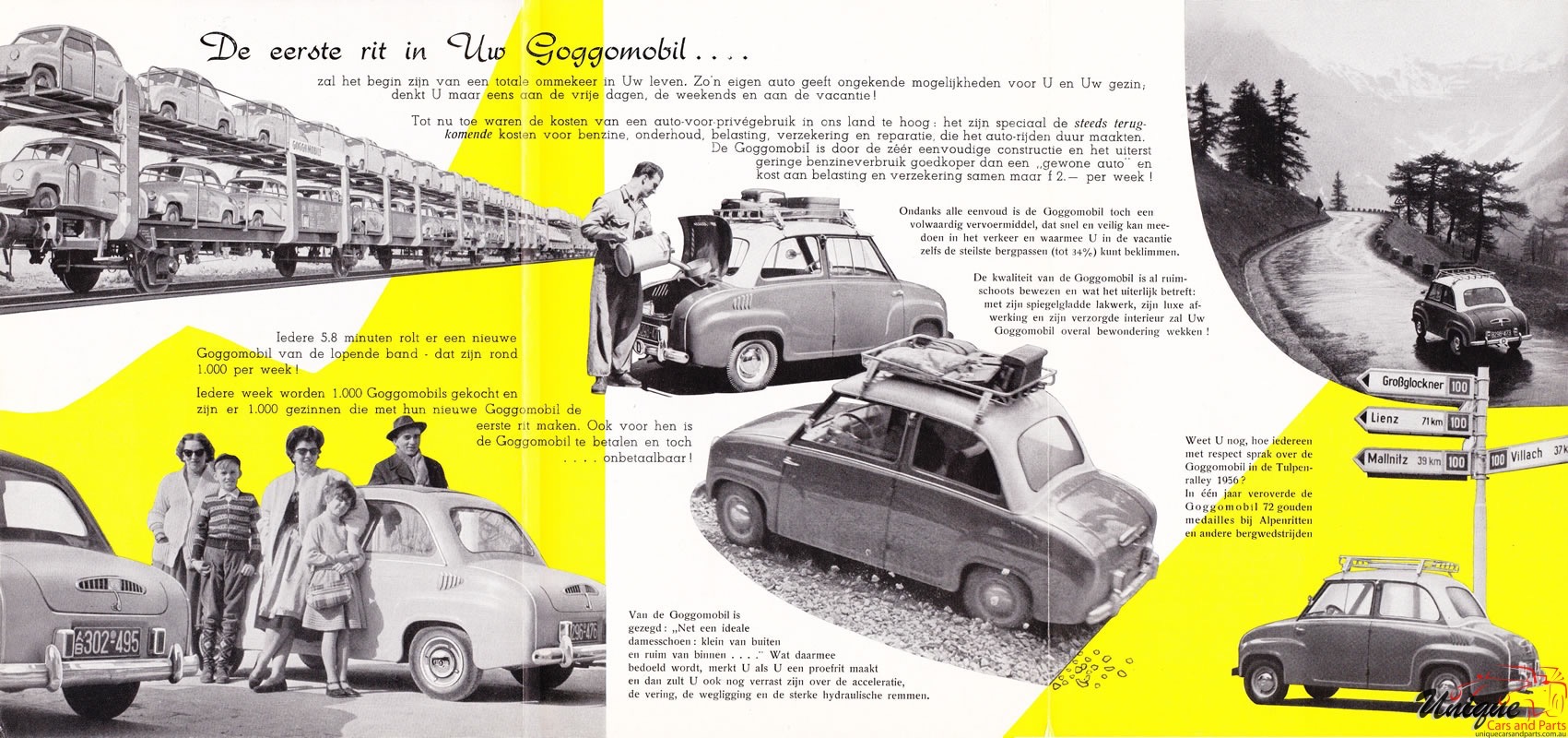 1957 Glas Goggomobil T300 Brochure Page 4